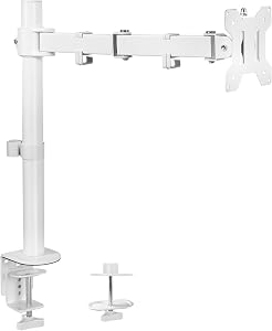 VIVO Single Monitor Arm Desk Mount, Holds Screens up to 32 inch Regular and 38 inch Ultraw