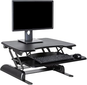 Vari - VariDesk Essential 30 - Two-Tier Standing Desk Converter for Home Office - Adjustab