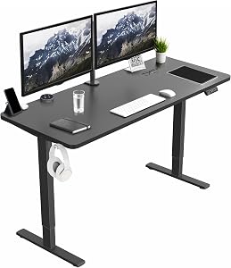 VIVO Electric 60 x 24 in Standing Desk, Memory Height Adjustment, 1B Series, Holds 220 lbs