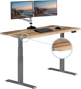 Vari ComfortEdge 60x30 Inch Adjustable Electric Standing Desk – Sit Stand VariDesk with Me