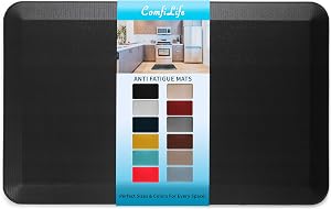 ComfiLife Anti Fatigue Floor Mat – 3/4 Inch Thick Kitchen Mats for Floor, Standing Desk Ma