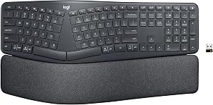 Logitech Ergo K860 Wireless Ergonomic Keyboard - Split Keyboard, Wrist Rest, Natural Typin